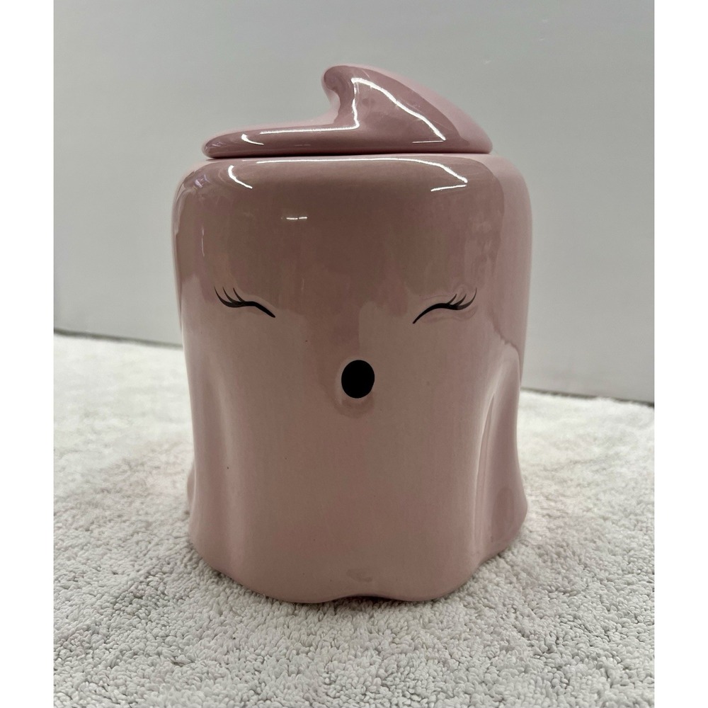 10 Strawberry Street Ceramic Happy Ghost Cookie Jar